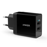 Anker Wall Charger 24W with 2 x USB-A - Black