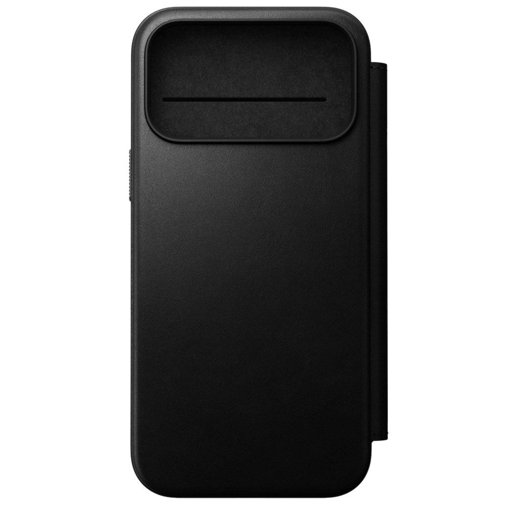 iPhone 18 Pro Max Nomad Modern Leather Folio Case - MagSafe Compatible - Black