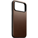 iPhone 18 Pro Max Nomad Modern Leather Case - MagSafe Compatible - Brown
