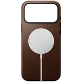 iPhone 18 Pro Max Nomad Modern Leather Case - MagSafe Compatible - Brown