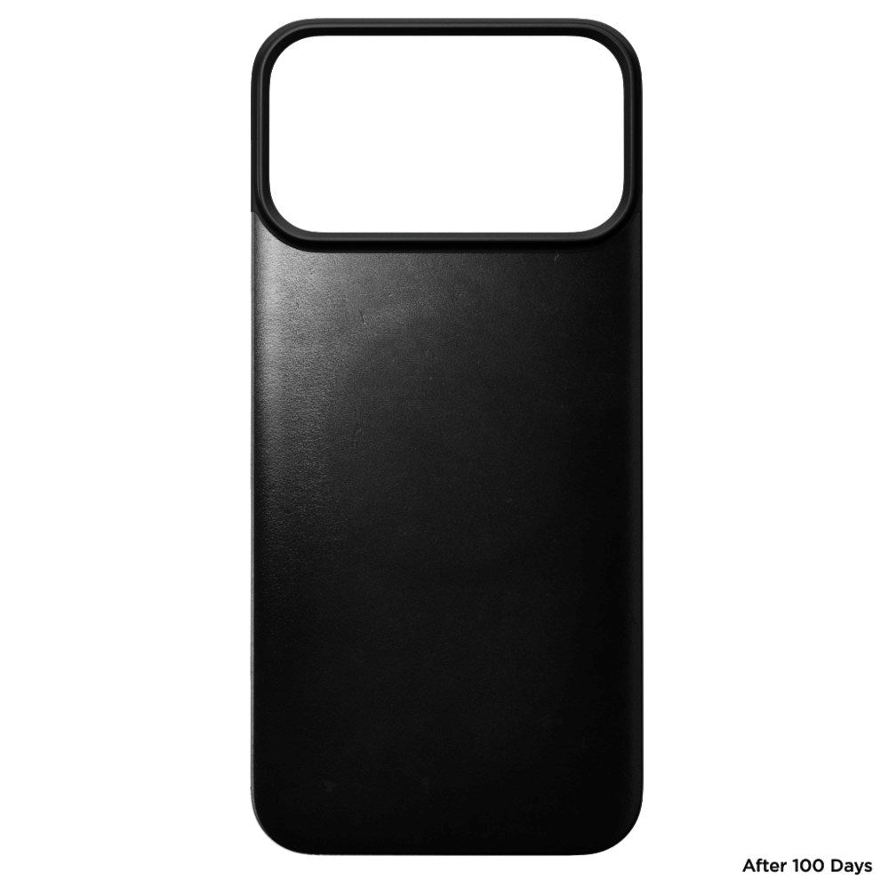 iPhone 18 Pro Max Nomad Magnetic Horween Leather Back Case - MagSafe Compatible - Black