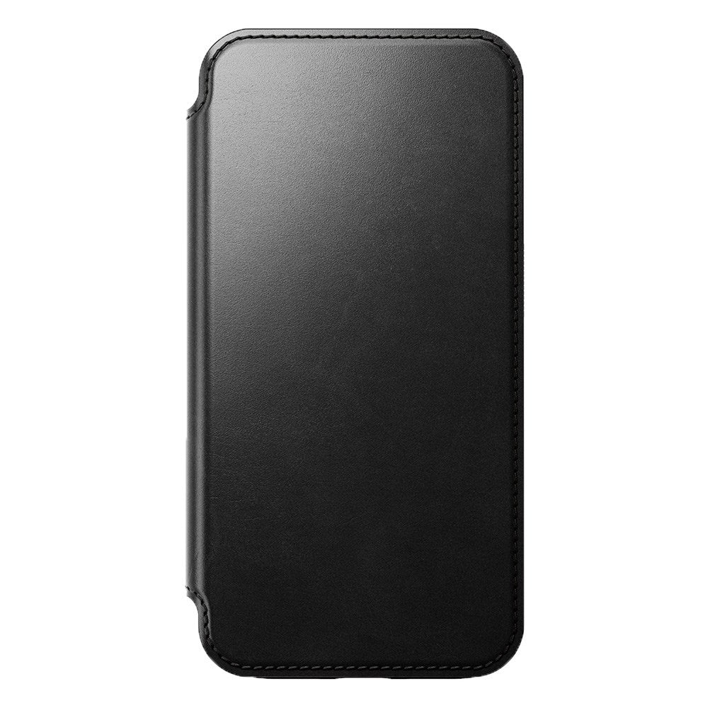 iPhone 15 Pro Nomad Modern Horween Leather Folio Case - MagSafe Compatible - Black