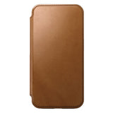 iPhone 15 Pro Nomad Modern Leather Folio Case - MagSafe Compatible - Tan