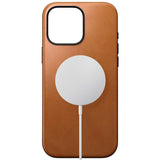 iPhone 16 Pro Max Nomad Modern Leather Case - MagSafe Compatible - Tan