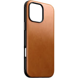 iPhone 16 Pro Max Nomad Modern Leather Case - MagSafe Compatible - Tan