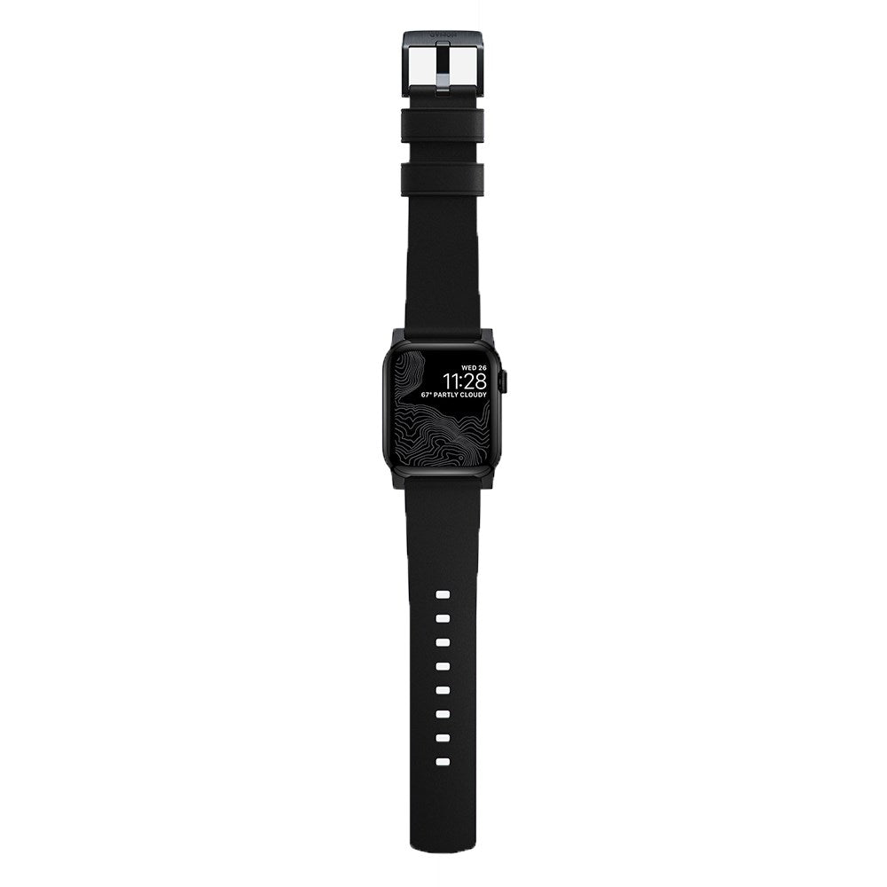 Nomad Apple Watch (42/44/SE/45/46/49mm) Active Band Pro Strap - Black / Black Hardware