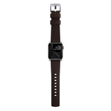 Nomad Apple Watch (42/44/SE/45/46/49mm) Active Band Pro Strap - Classic Brown / Silver Hardware