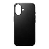 iPhone 16 Nomad Modern Leather Case - MagSafe Compatible - Black