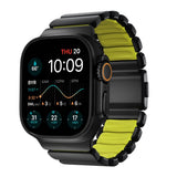 Apple Watch (42 / 44 / SE / 45 / 46 / 49mm) Nomad Stratos Band - Black Titanium - Volt