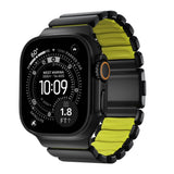 Apple Watch (42 / 44 / SE / 45 / 46 / 49mm) Nomad Stratos Band - Black Titanium - Volt