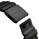 Apple Watch (42 / 44 / SE / 45 / 46 / 49mm) Nomad Stratos Band - Black Titanium - Volt