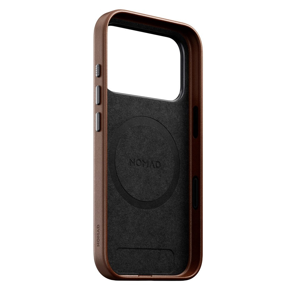 Nomad iPhone 17 Pro Traditional Leather Case - MagSafe Compatible - Brown