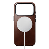 Nomad iPhone 17 Pro Traditional Horween Leather Case - MagSafe Compatible - Rustic Brown