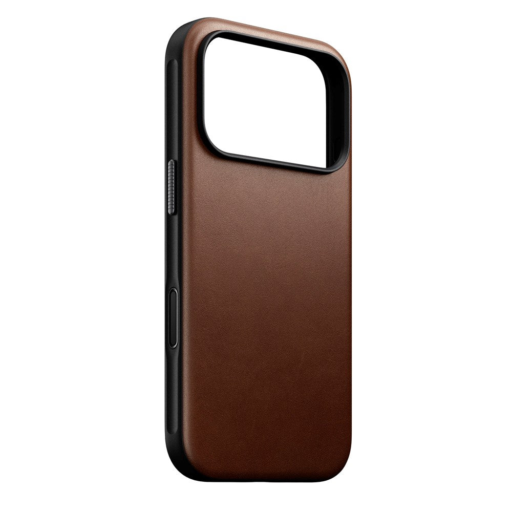Nomad iPhone 17 Pro Modern Leather Case - MagSafe Compatible - Brown