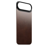 Nomad iPhone Air Magnetic Horween Leather Back Case - MagSafe Compatible - Rustic Brown