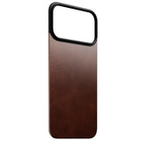 Nomad iPhone 17 Pro Magnetic Horween Leather Back Case - MagSafe Compatible - Rustic Brown