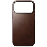 iPhone 18 Pro Max Nomad Traditional Horween Leather Case - MagSafe Compatible - Rustic Brown