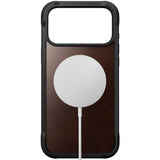 iPhone 18 Pro Nomad Rugged Horween Leather Case - MagSafe Compatible - Rustic Brown