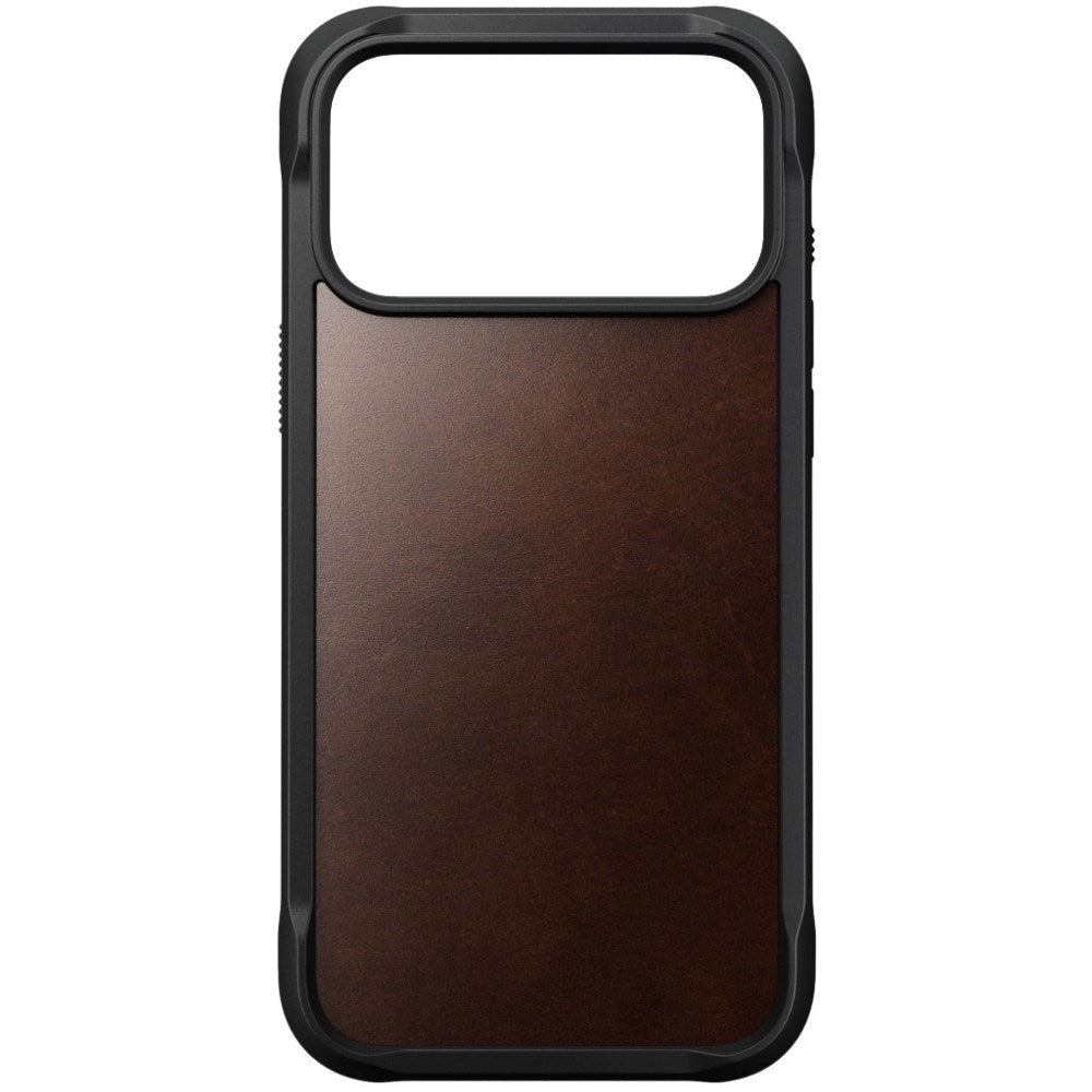 iPhone 18 Pro Nomad Rugged Horween Leather Case - MagSafe Compatible - Rustic Brown