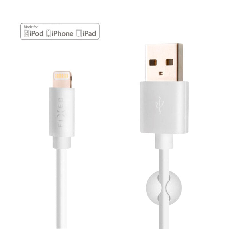 Fixed USB-A to Lightning Cable 1m - White