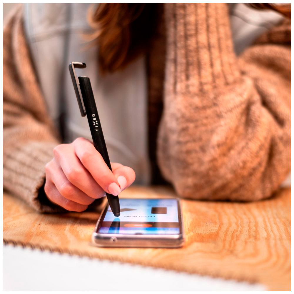 Fixed Classic Stylus Pen with Stand - Bamboo