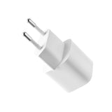 Fixed Mini Wall Charger with 1x USB-C / 1x USB-C Cable 20W - 1m - White