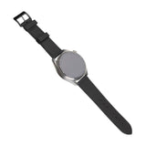 Fixed Universal Smartwatch Genuine Leather Strap (20mm) - Black