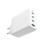 Fixed GaN 100W Wall Charger with 3x USB-C / 1x USB-A - White