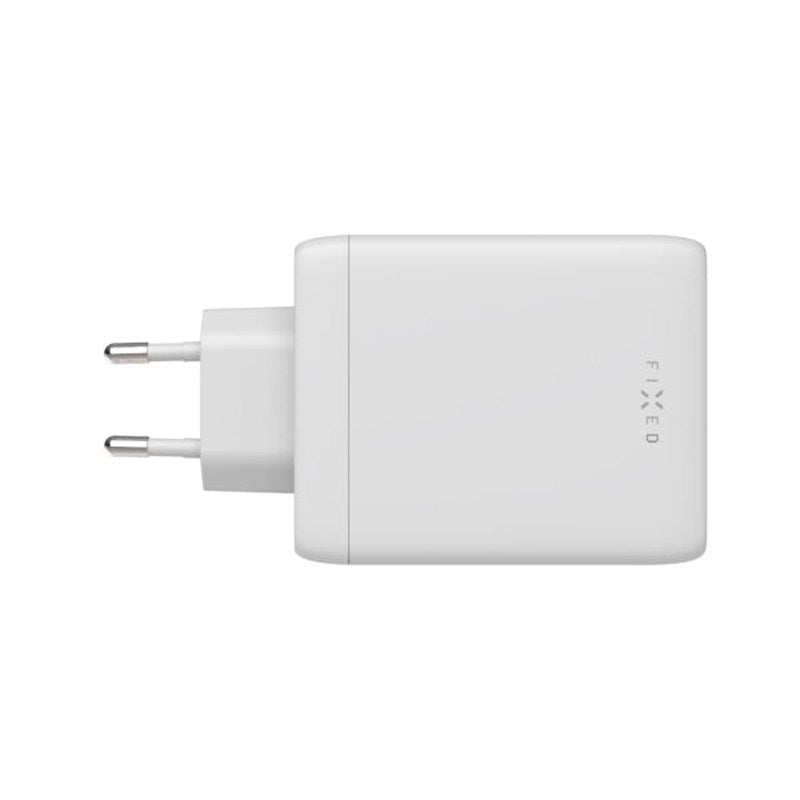 Fixed GaN 100W Wall Charger with 3x USB-C / 1x USB-A - White