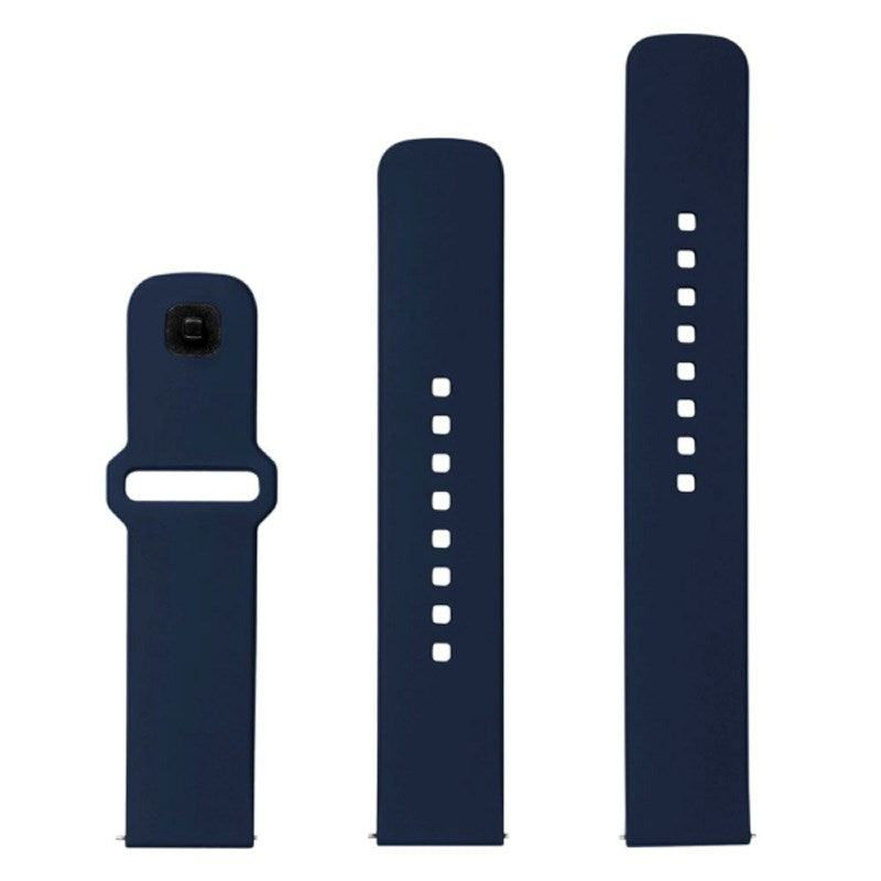Fixed Universal Smartwatch Sporty Silicone Strap (20mm) - Blue