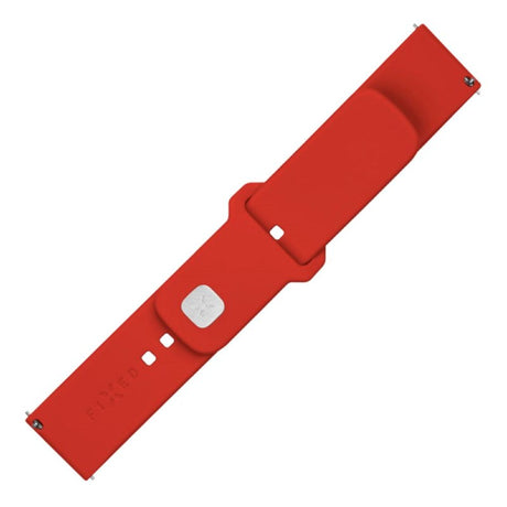 Fixed Universal Smartwatch Sporty Silicone Strap (20mm) - Red