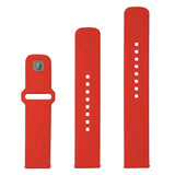 Fixed Universal Smartwatch Sporty Silicone Strap (20mm) - Red