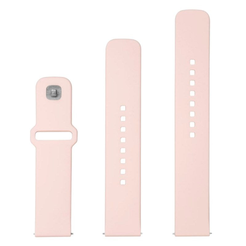 Fixed Universal Smartwatch Sporty Silicone Strap (20mm) - Pink