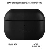 Fixed AirPods (3rd gen.) Genuine Leather Case - Black