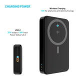 Fixed MagZen 10 Pro - Qi2 20W PowerBank 10.000 mAh - MagSafe Compatible - Black