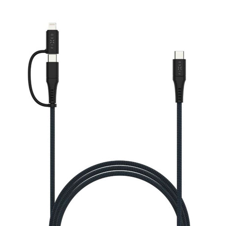 Fixed 2-in-1 60W USB-C to Lightning Cable 3m - Black