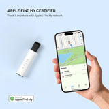 Fixed Tracking Device with USB-C Charging - Apple Find My Compatible - White