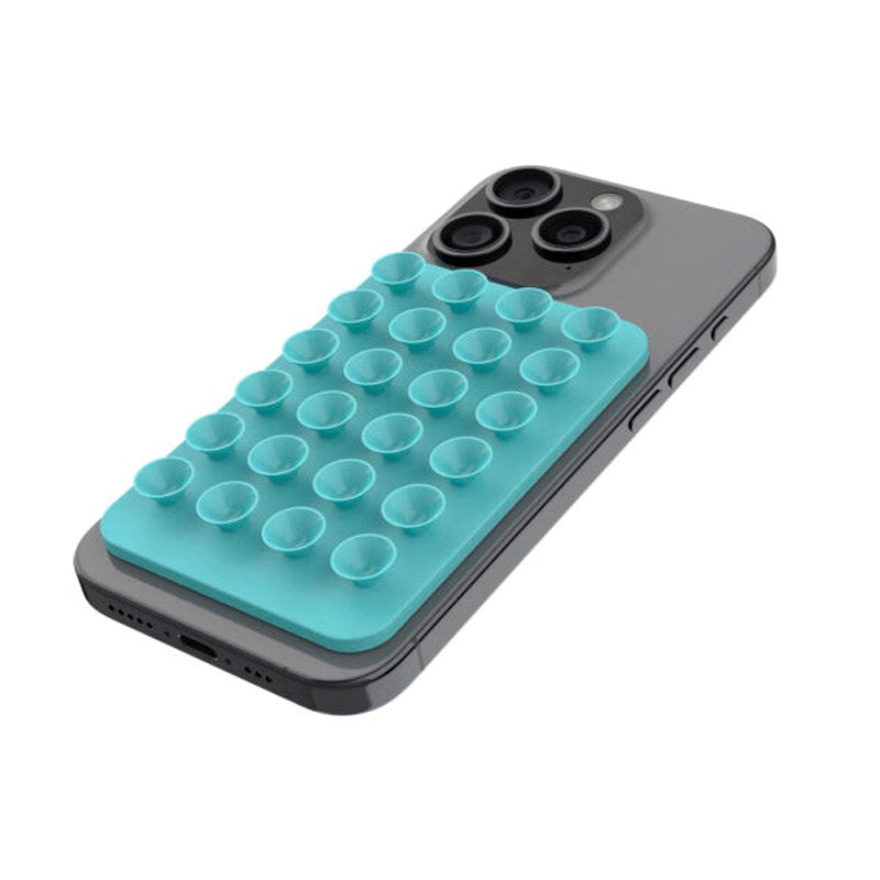 Fixed MagMate Phone Holder - Silicone Suction Cup - MagSafe Compatible - Turquoise