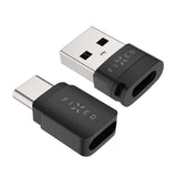 Fixed 240W Data Blocker 2-in-1 USB-A & USB-C - Black