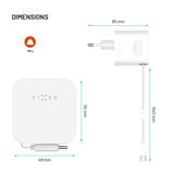 Fixed 65W USB-C Wall Charger with Retractable USB-C Cable - White