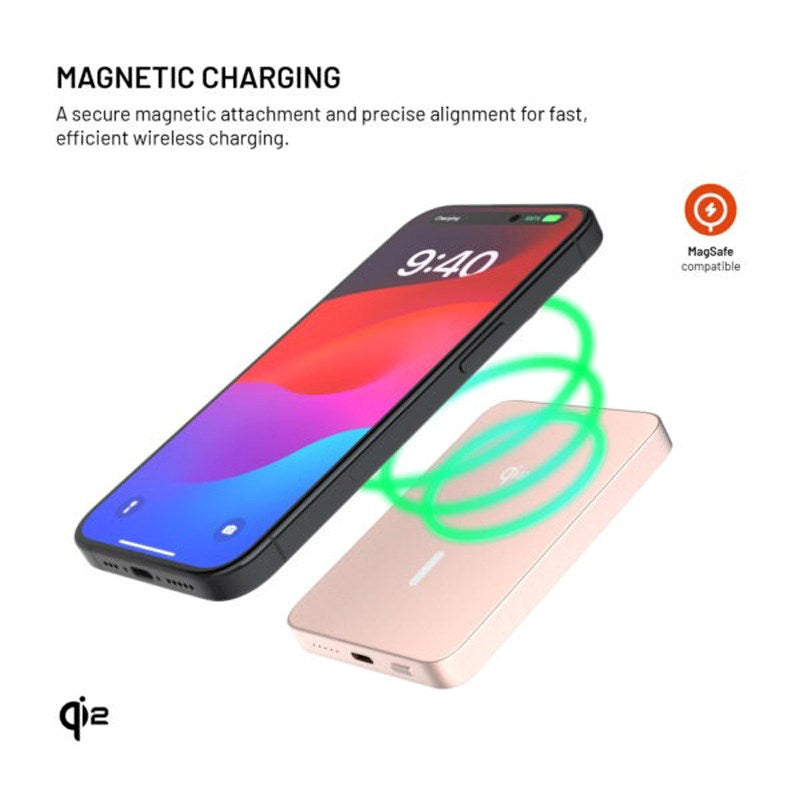 Fixed MagZen Qi2 Wireless Powerbank 5,000 mAh - Pink