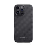 iPhone 16 Pro Max PITAKA Military Grade Protective Case - MagSafe Compatible - Black / Grey