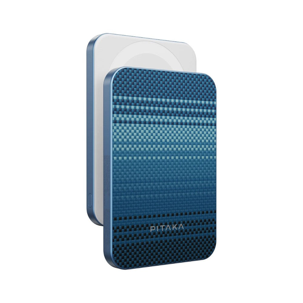 PITAKA Qi2 Aramid Fiber PowerBank 5000 mAh – MagSafe Compatible – Moonrise