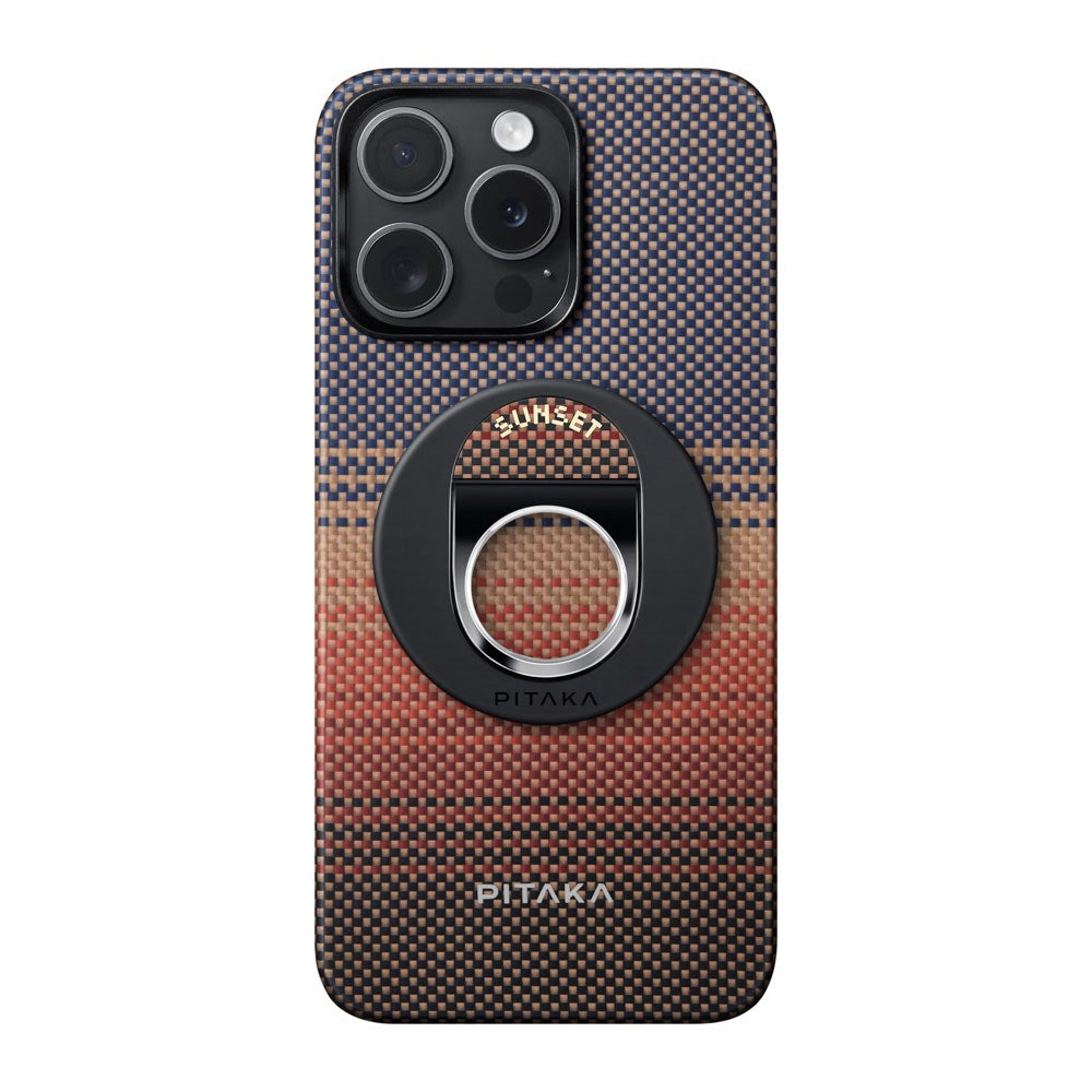 PITAKA MagEZ Grip 3 Ring Holder for Mobile - MagSafe Compatible - Sunset