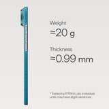iPhone 17 PITAKA Ultra Slim Case - MagSafe Compatible - Lucid Blue