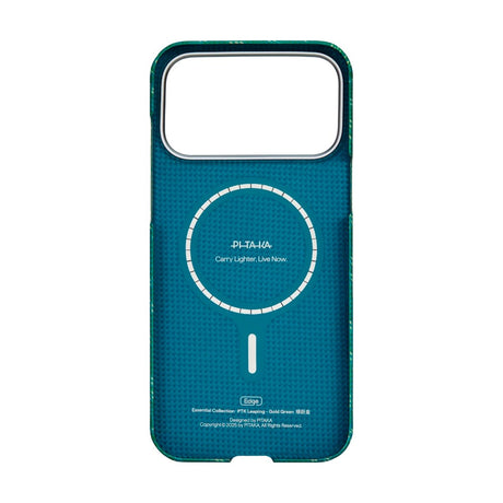 iPhone 17 Pro PITAKA Edge Monogram Case - MagSafe Compatible - Gold / Green