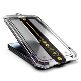 iPhone 14 / 13 / 13 Pro Mobile Origin Screen Protector Glass with Applicator - Transparent / Black Edge