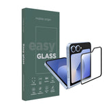 Samsung Galaxy Z Flip6 Mobile Origin EasyGlass Screen Protector - Transparent / Black Edge