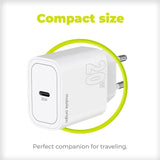 Mobile Origin PD (Power Delivery) 20W Wall Charger with USB-C - White