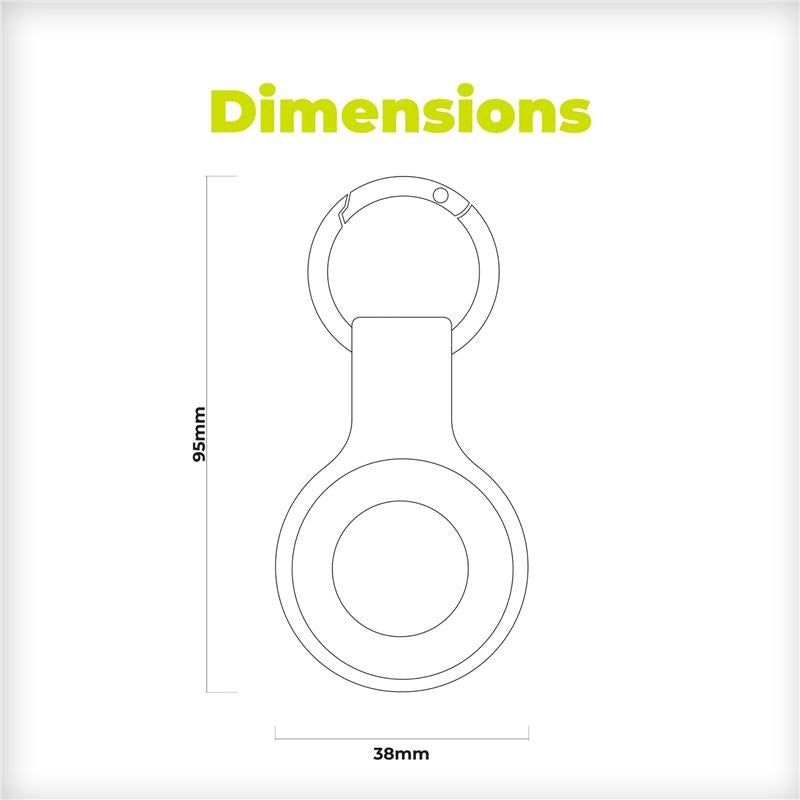 Mobile Origin AirTag Keychain - Red